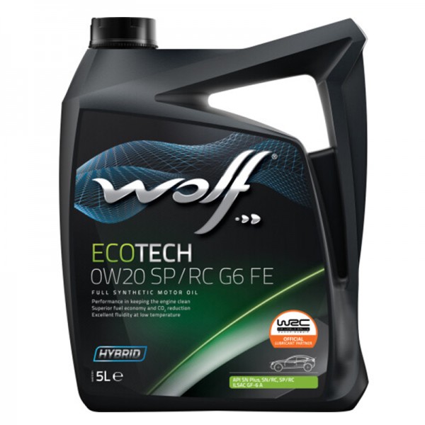WOLF ECOTECH 0W-20 SP/RC G6 FE, 5л