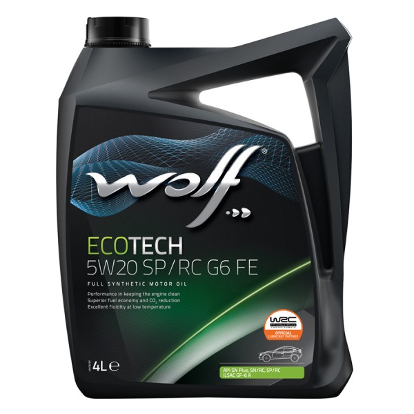 WOLF ECOTECH 5W-20 SP/RC G6 FE, 4л