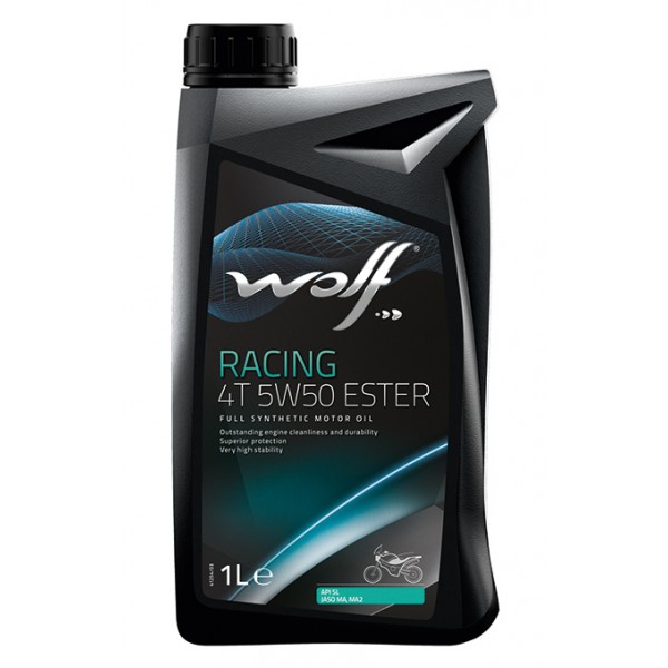 WOLF RACING 4T 5W-50 ESTER, 1л