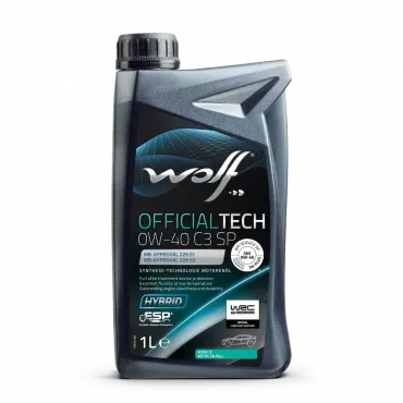 WOLF OFFICIALTECH 0W-40 C3 SP, 1л