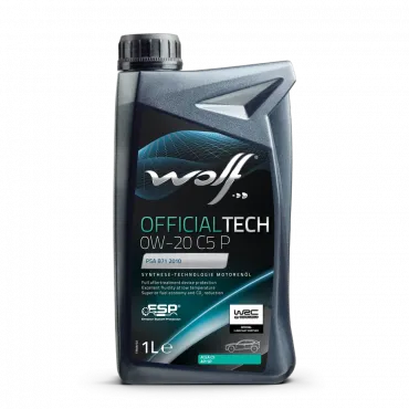 WOLF OFFICIALTECH 0W-20 C5 P, 1л