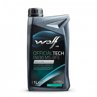 WOLF OFFICIALTECH 0W-30 MS-BFE, 1л