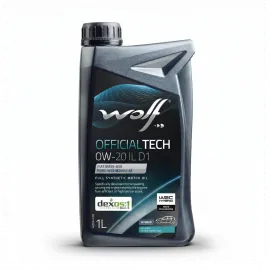 WOLF OFFICIALTECH 0W-20 IL D1, 1л