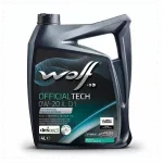 WOLF OFFICIALTECH 0W-20 IL D1, 4л