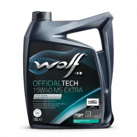 WOLF OFFICIALTECH 15W40 MS EXTRA, 5л