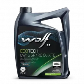 WOLF ECOTECH 0W16 SP/RC G6 XFE, 5л