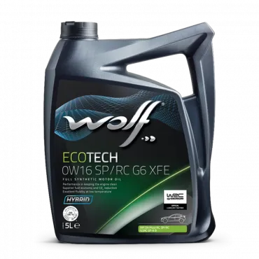 WOLF ECOTECH 0W16 SP/RC G6 XFE, 5л