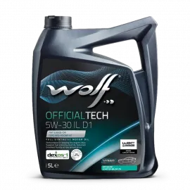 WOLF OFFICIALTECH 5W-30 IL D1, 4л