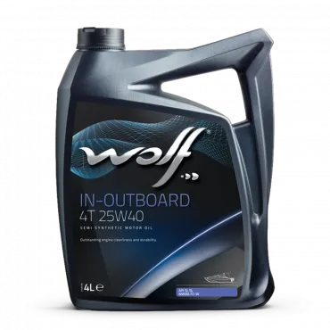 WOLF IN-OUTBOARD 4T 25W40, 4л