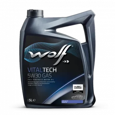 WOLF VITALTECH 5W30 GAS, 5л