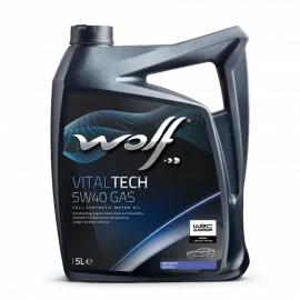 WOLF VITALTECH 5W40 GAS, 5л