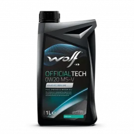 WOLF OFFICIALTECH 0W20 MS-V, 1л