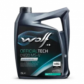 WOLF OFFICIALTECH 0W20 MS-V, 5л