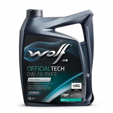 WOLF OFFICIALTECH 0W-16 RXFE, 5л