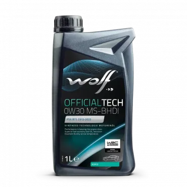 WOLF OFFICIALTECH 0W30 MS-BHDI, 1л