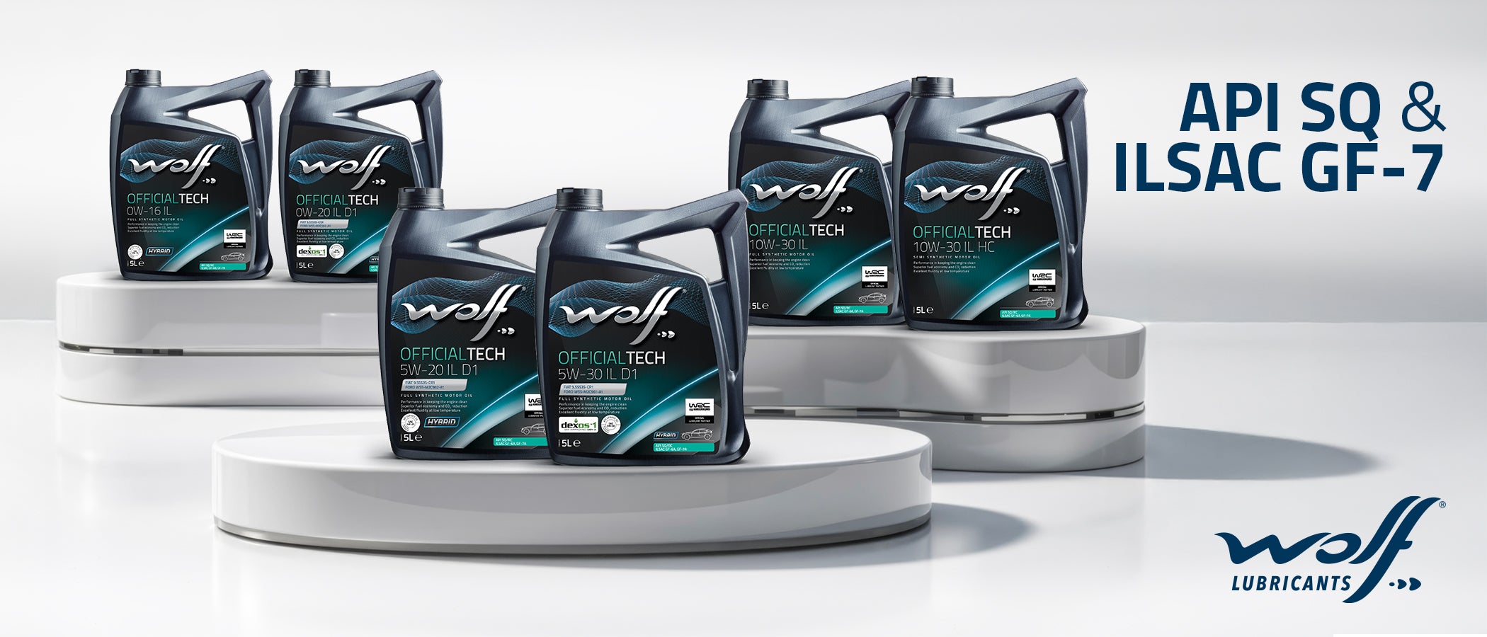 Готові до нових стандартів API SQ та ILSAC GF-7 разом з Wolf Lubricants