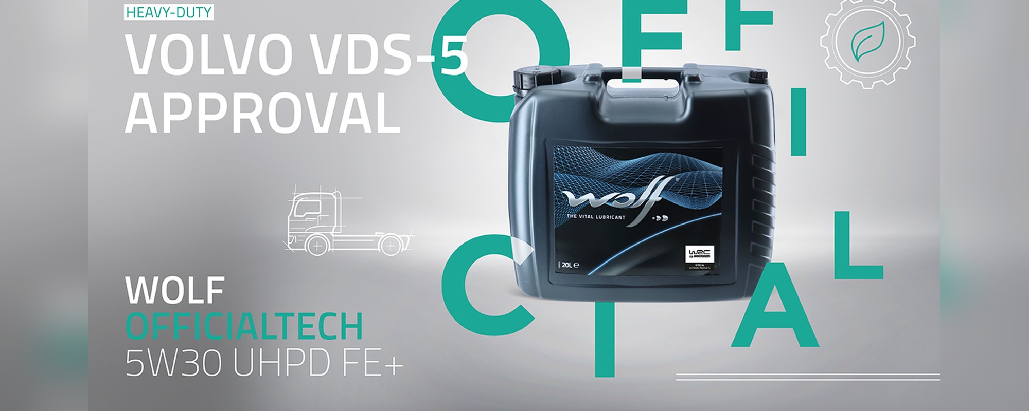 Допуск Volvo VDS-5 для WOLF OFFICIALTECH 5W30 UHPD FE+
